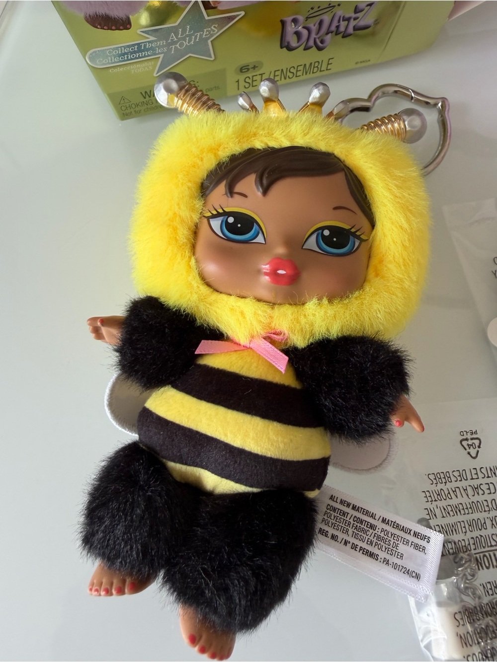 Bratz Bratziez Bee Queen B Nevra bag charm Keychain blind box plush doll - Picture 3 of 9